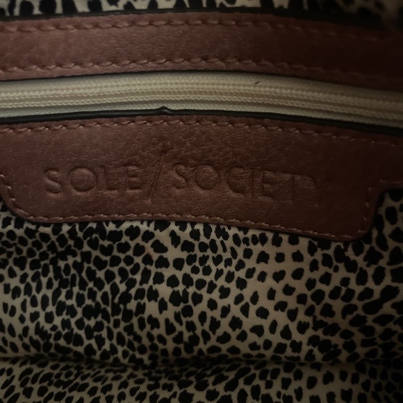 Sole Society Womens Desti Crossbody Bag Pink Faux Suede Woven Adjustable Strap - Picture 4 of 8